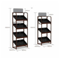 Custom high quality multi tiers display shelf rack tiers metal display racks Manufacturer